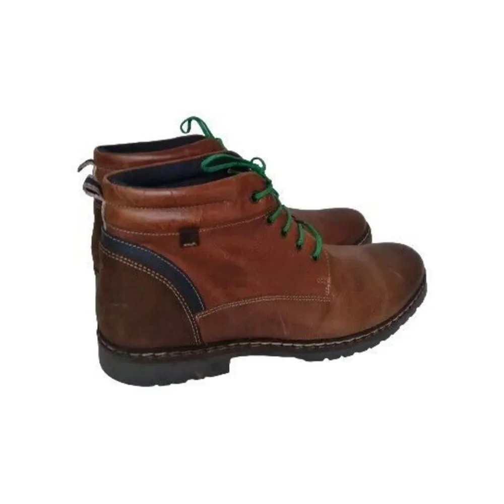 Steve Madden Men's P.Wilmer Ankle Lace-up Combat Boot Cognac‎ Size 11.5